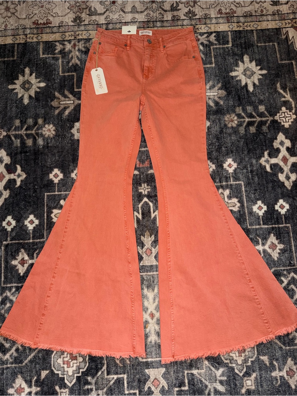 Shyanne Coral Wide-Leg Flare Jeans